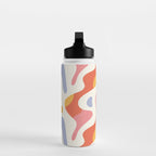 Abstract colorful organic shape art pattern Water Bottle Gallery Image 3