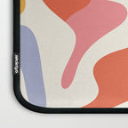 Abstract colorful organic shape art pattern Laptop Sleeve Gallery Image 3