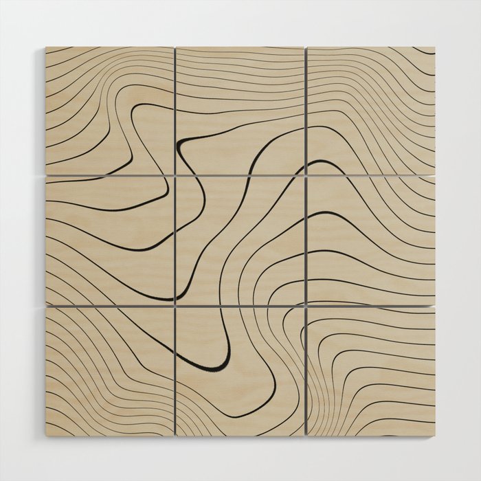 Line Distortion #2 Wood Wall Art Gallery Image 1