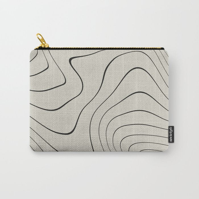 Line Distortion #2 Carry All Pouch Gallery Image 1