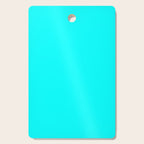 AQUA CYAN Solid Color Plain Neon Blue Shade  Cutting Board Gallery Image 1