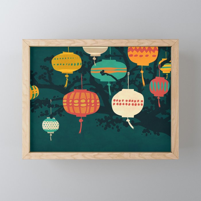 Lanterns Mini Art Print Gallery Image 1