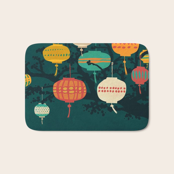 Lanterns Bath Mat Gallery Image 1