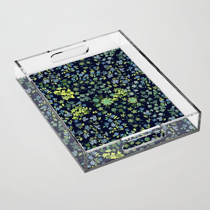 Botanical Night Bloom Acrylic Tray Gallery Image 1