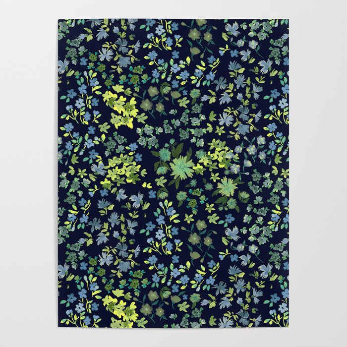 Botanical Night Bloom Poster Gallery Image 1