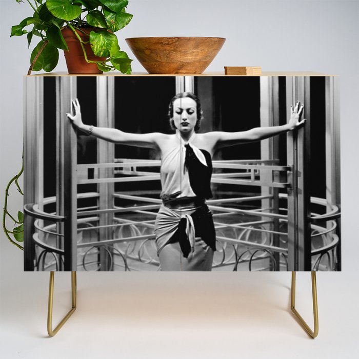 Joan Crawford, Hollywood Starlet Grand Hotel black and white photograph / art photography Credenza Gallery Image 1