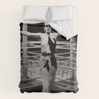 Joan Crawford, Hollywood Starlet Grand Hotel black and white photograph / art photography Comforter Gallery Image 6
