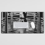 Joan Crawford, Hollywood Starlet Grand Hotel black and white photograph / art photography Desk Mat Gallery Image 1