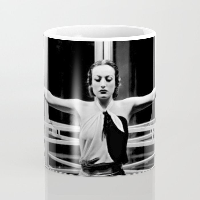 Joan Crawford, Hollywood Starlet Grand Hotel black and white photograph / art photography Coffee Mug Gallery Image 4