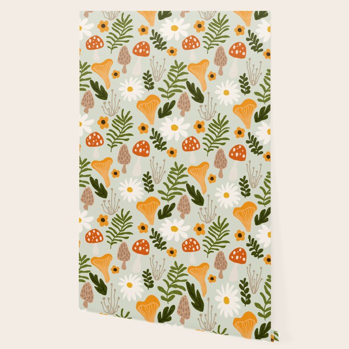 Woodland Mushroom Pattern Wallpaper Gallery Image 2
