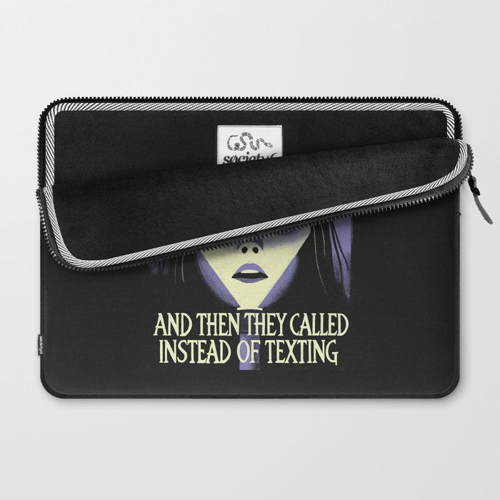 The horror of a phone call Laptop Sleeve Gallery Image 2