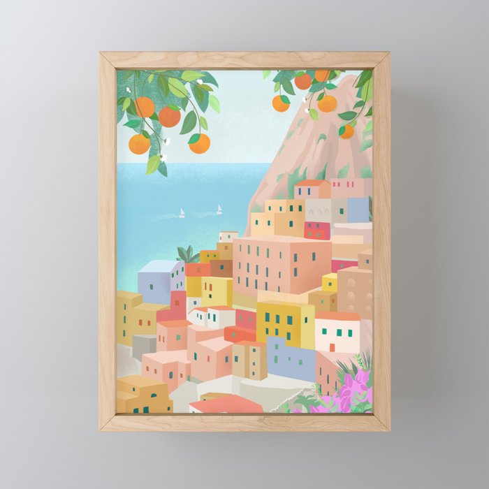 Amalfi Coast, Italy Mini Art Print Gallery Image 1