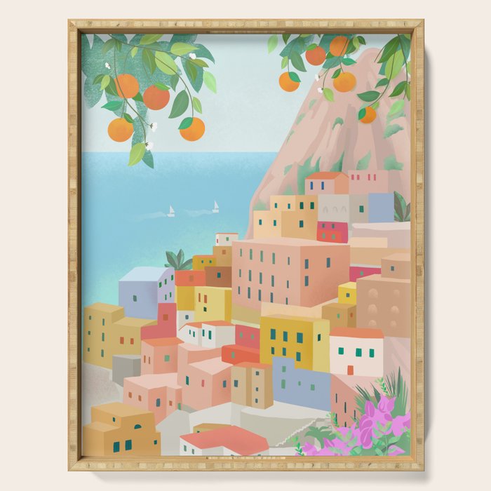 Amalfi Coast, Italy Serving Tray Gallery Image 1