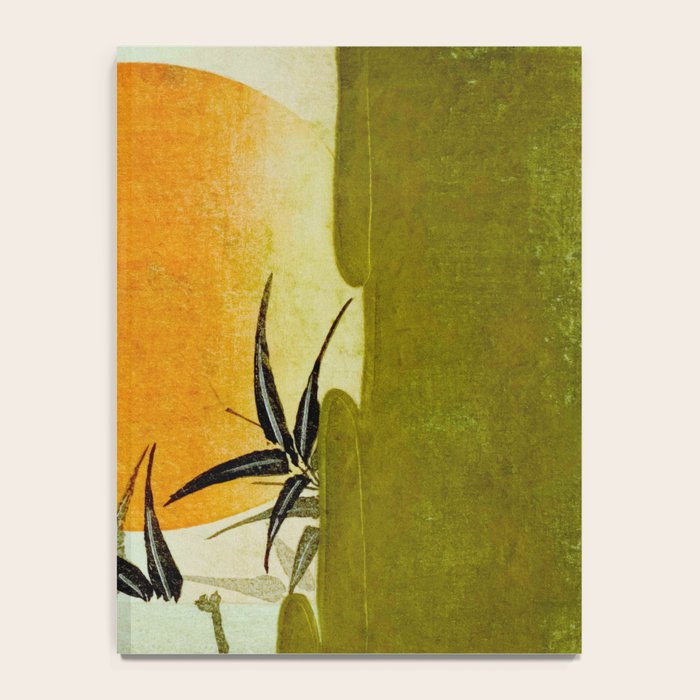 Bamboo and rising sun Date/ 1829 Artist/ Utagawa Kunimaru Japanese, 1793-1829 Vintage Japanese Woodblock Print East Asian Cultural Antique Art  Notebook Gallery Image 4