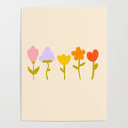 Colourful spring flowers pattern  Poster Gallery Image 4