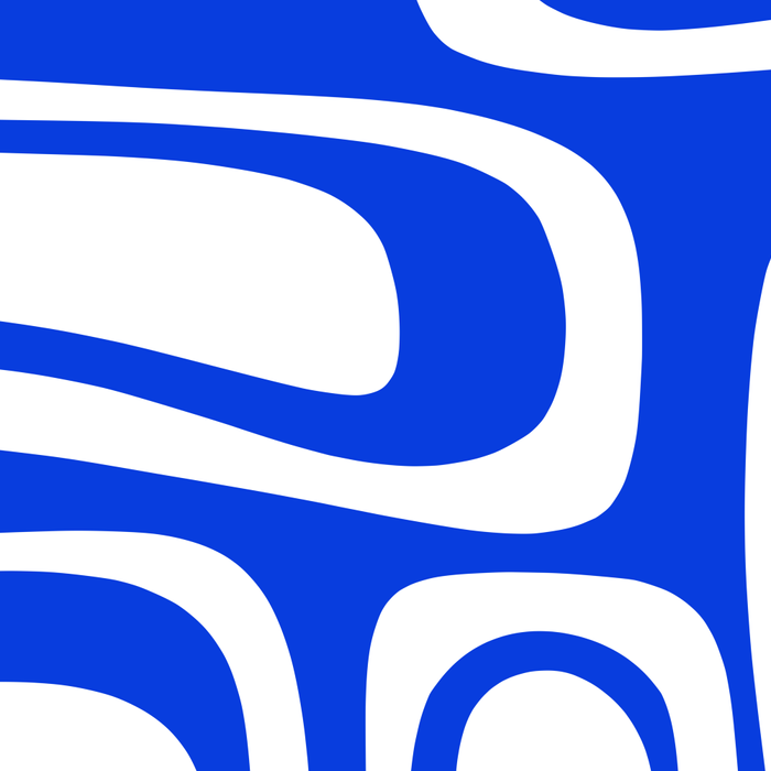 Blue Abstract Mid-Century Modern Palm Springs Minimal Pattern Coffee Mug Gallery Image 2