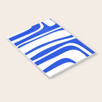 Blue Abstract Mid-Century Modern Palm Springs Minimal Pattern Notebook Gallery Image 3