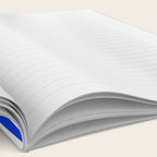 Blue Abstract Mid-Century Modern Palm Springs Minimal Pattern Notebook Gallery Image 2