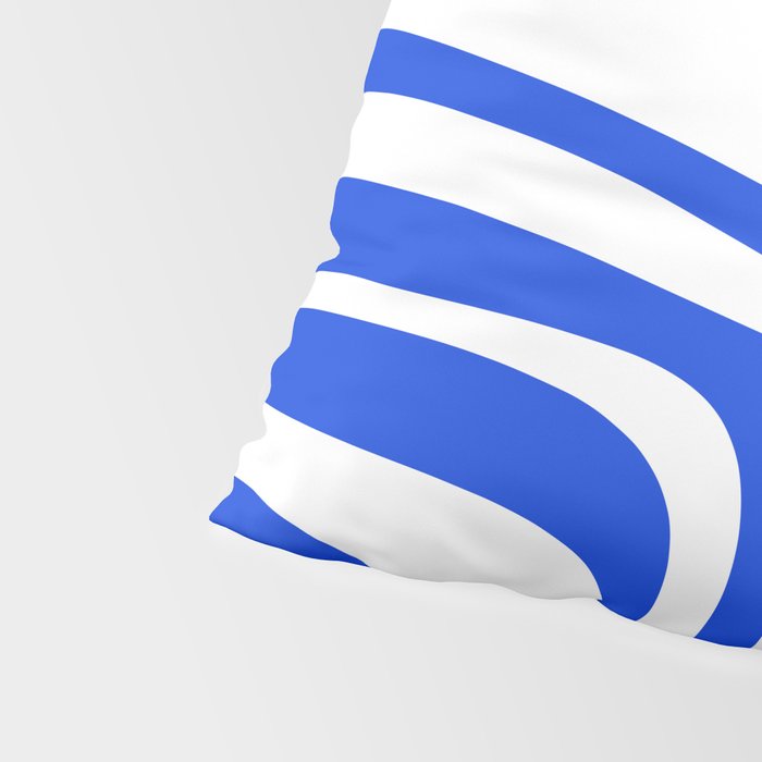 Blue Abstract Mid-Century Modern Palm Springs Minimal Pattern Pillow Sham Gallery Image 4