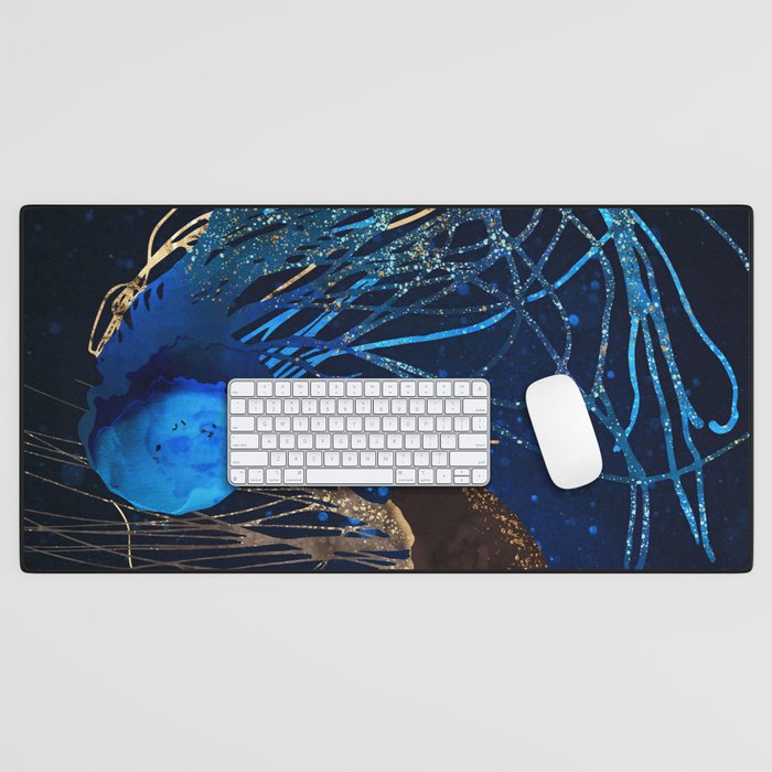 Metallic Jellyfish IV Desk Mat Gallery Image 1