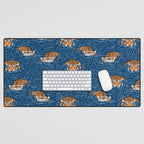 Tigers in the water Desk Mat Gallery Image 1