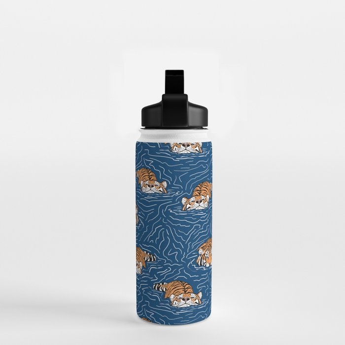 Tigers in the water Water Bottle Gallery Image 2