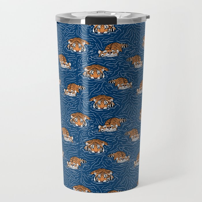 Tigers in the water Travel Mug Gallery Image 1
