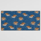 Tigers in the water Desk Mat Gallery Image 3