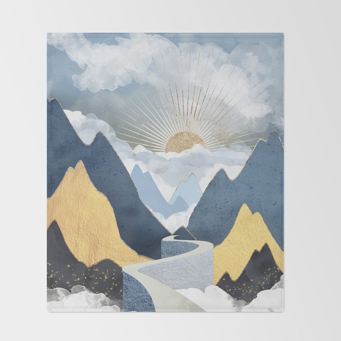 Bright Future II Throw Blanket Gallery Image 2