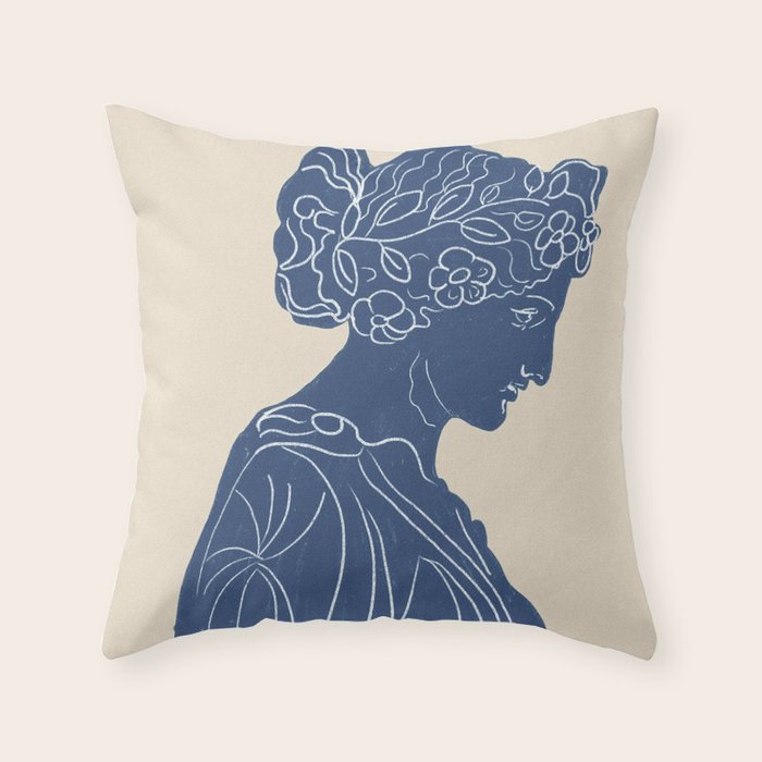 Ancient Godess #2 Throw Pillow Gallery Image 6