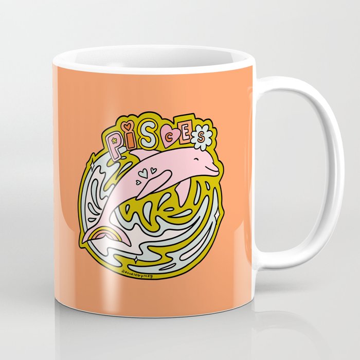 Pisces Dolphin Coffee Mug Gallery Image 1