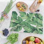 Tropical banana leaves V Cutting Board Gallery Image 2