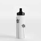 Black & White Palms Water Bottle Gallery Image 2