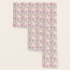 Vintage botanical blush pink mint green floral pattern Wallpaper Gallery Image 3