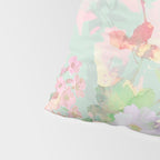 Vintage botanical blush pink mint green floral pattern Pillow Sham Gallery Image 4