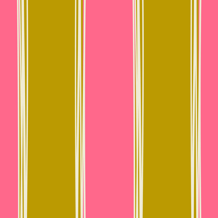 Bold Lined Stripes Vertical Pattern in Pink Chartreuse Cream Coffee Mug Gallery Image 2