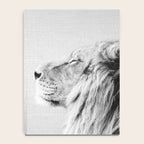 Lion Portrait - Black & White Notebook Gallery Image 4