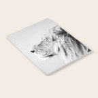Lion Portrait - Black & White Notebook Gallery Image 2