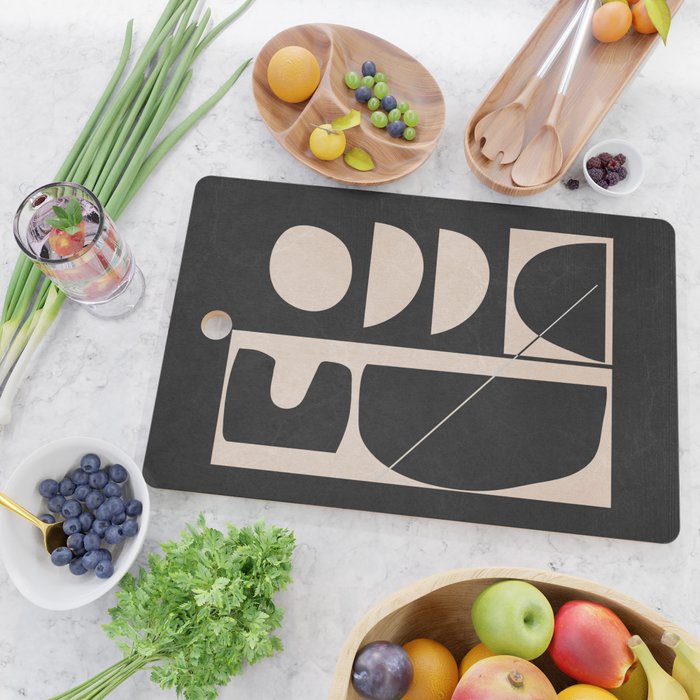 Modern Abstract Minimal Shapes 63 Cutting Board Gallery Image 2