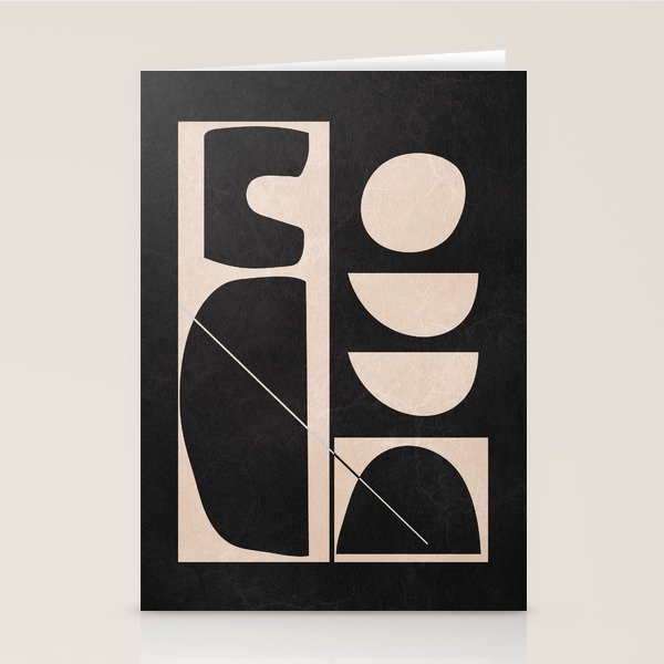 Modern Abstract Minimal Shapes 63 Stationery Card Gallery Image 1