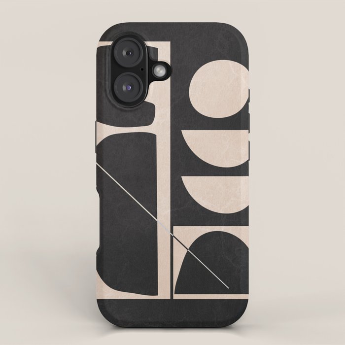 Modern Abstract Minimal Shapes 63 iPhone Case Gallery Image 1