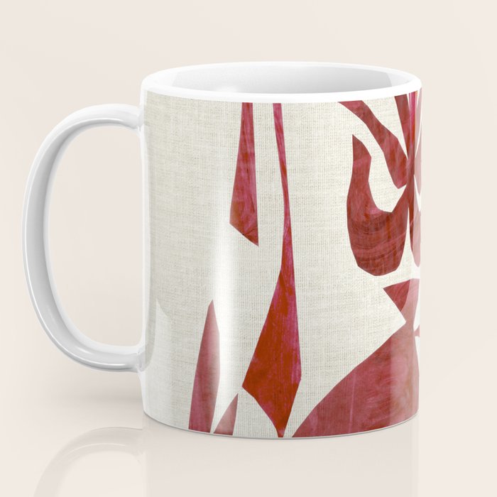 Crimson Dream In Cream Coffee Mug Gallery Image 3