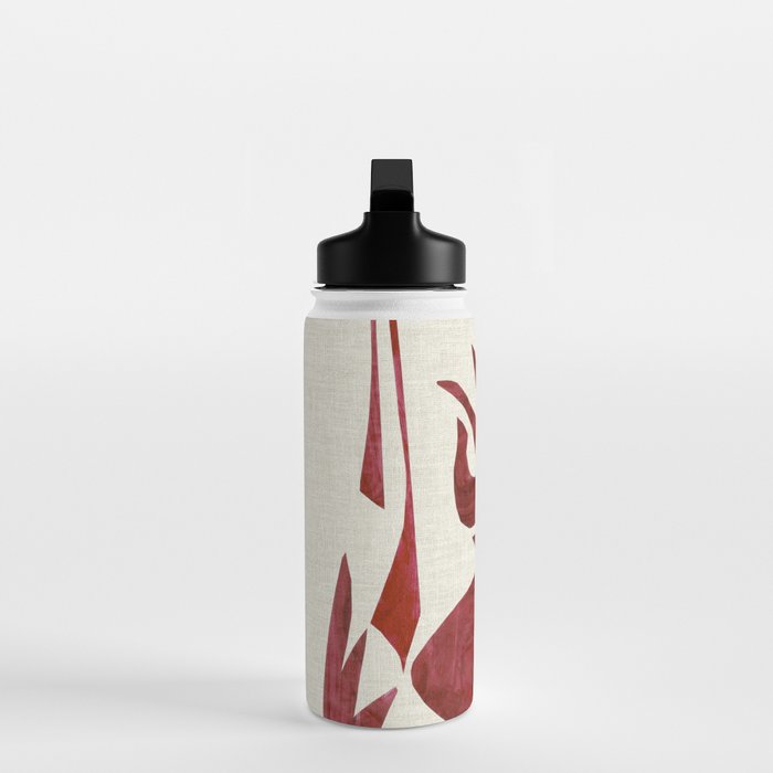 Crimson Dream In Cream Water Bottle Gallery Image 3