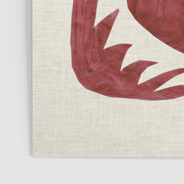 Crimson Dream In Cream Poster Gallery Image 3
