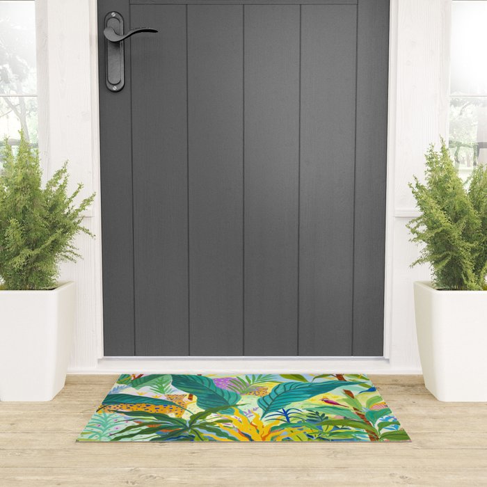 Paradise Jungle Welcome Mat Gallery Image 3