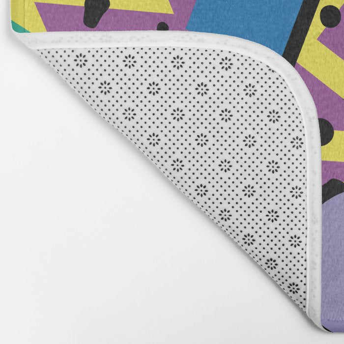 Memphis Pattern 21 - 80s / 90s Retro Bath Mat Gallery Image 2