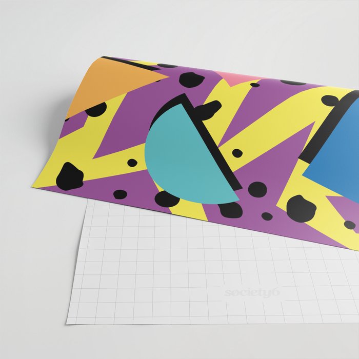 Memphis Pattern 21 - 80s / 90s Retro Wrapping Paper Gallery Image 2