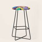 Memphis Pattern 21 - 80s / 90s Retro Stool Gallery Image 1