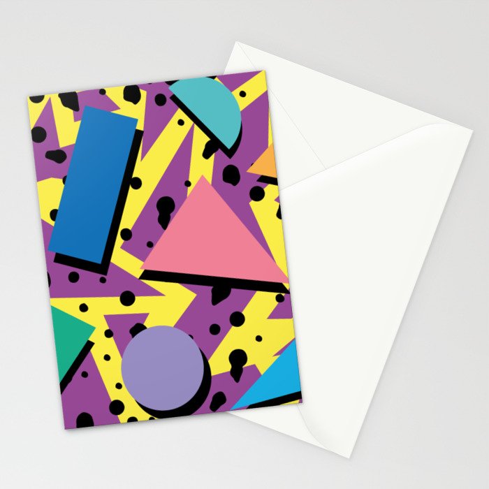 Memphis Pattern 21 - 80s / 90s Retro Stationery Card Gallery Image 2