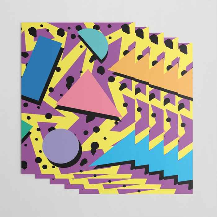 Memphis Pattern 21 - 80s / 90s Retro Wrapping Paper Gallery Image 3